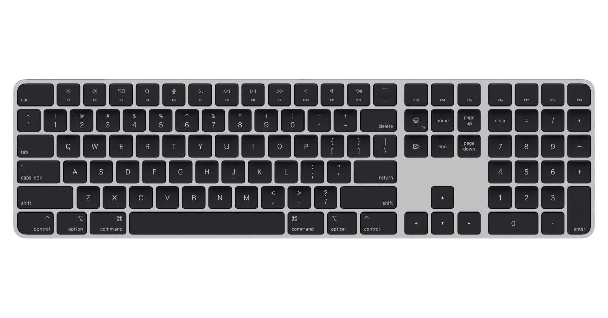 Apple Magic Keyboard with Touch ID and Numeric Keypad for