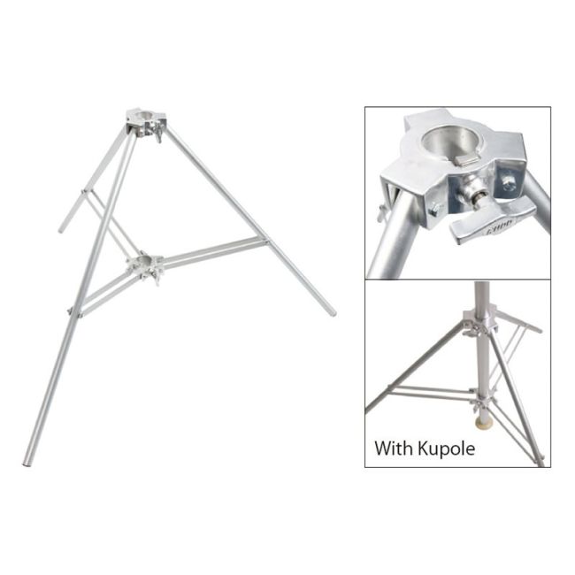 Base Treppiede Professionale Kupo KD-B126P Per Aste E Kupole (alluminio, Diametro 126 Cm)