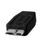 Cuc3315 Blk Tether Pro Usb C To 3 0 Micro B 15 Blk Micro B Angle