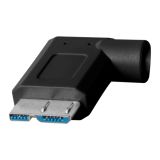 Cuc33 R15 Blk Tether Pro Usb C To 3 0 Micro B Right Angle 15 Blk Rt Angle Tip