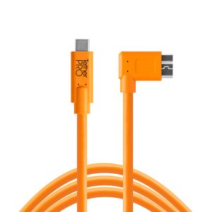 Cuc33 R15 Org Tether Pro Usb C To 3 0 Micro B Right Angle 15 Org Main