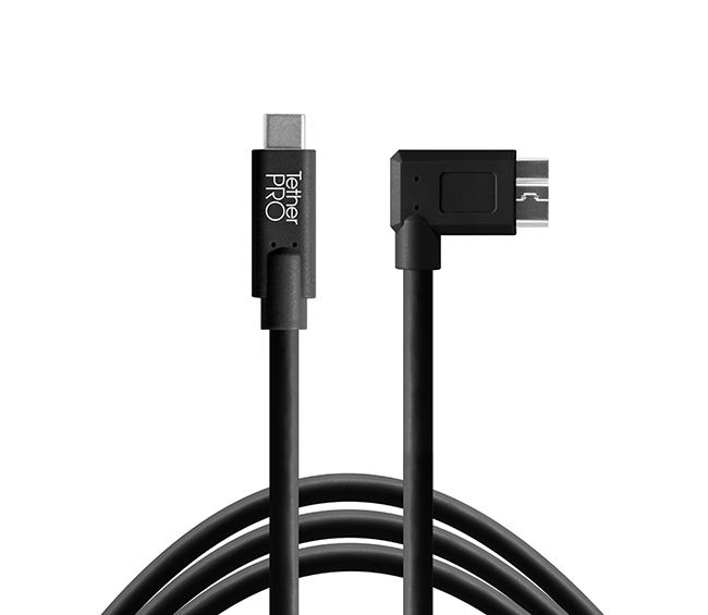 Cuc33 R15 Blk Tether Pro Usb C To 3 0 Micro B Right Angle 15 Blk Main