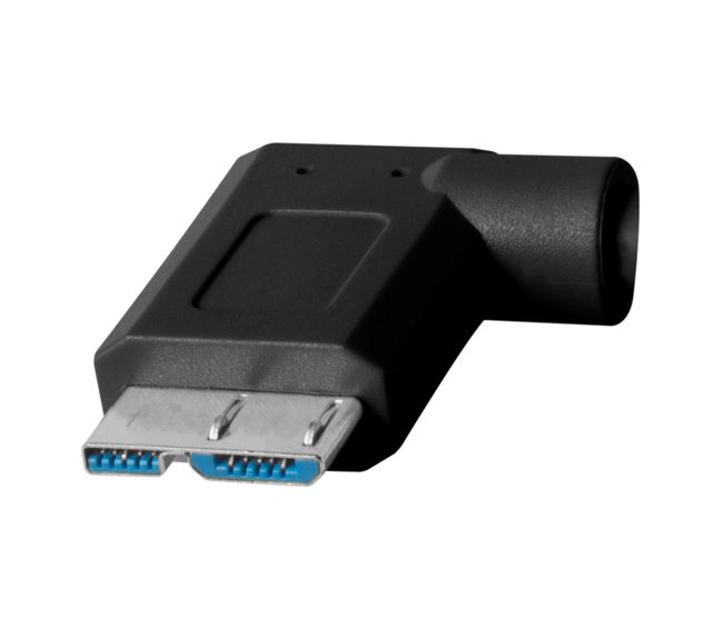 Cuc33 R15 Blk Tether Pro Usb C To 3 0 Micro B Right Angle 15 Blk Rt Angle Tip