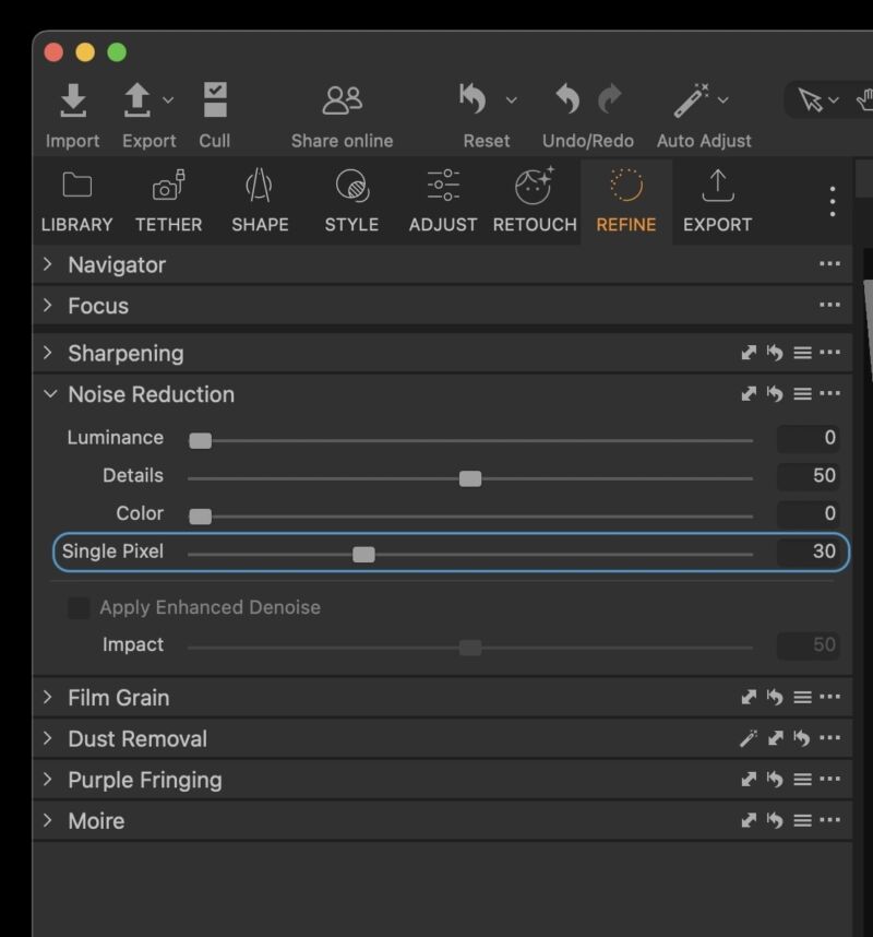 Specular Blog – FujiFilm GFX - Dead Pixels, Pixel Mapping & Capture One ...