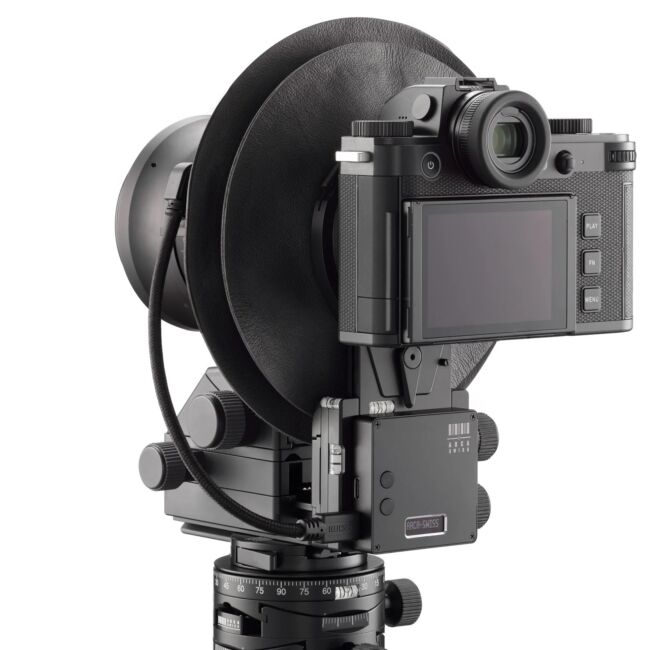 ARCA SWISS Pico View Camera for mirrorless digital cameras showing Pico aperture control unit From ARCA Swiss USA